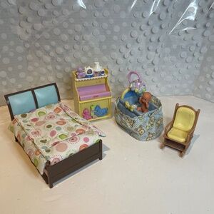 Fisher Price 🥰Loving Family 🍼Nursery dollhouse interactive  furniture playset